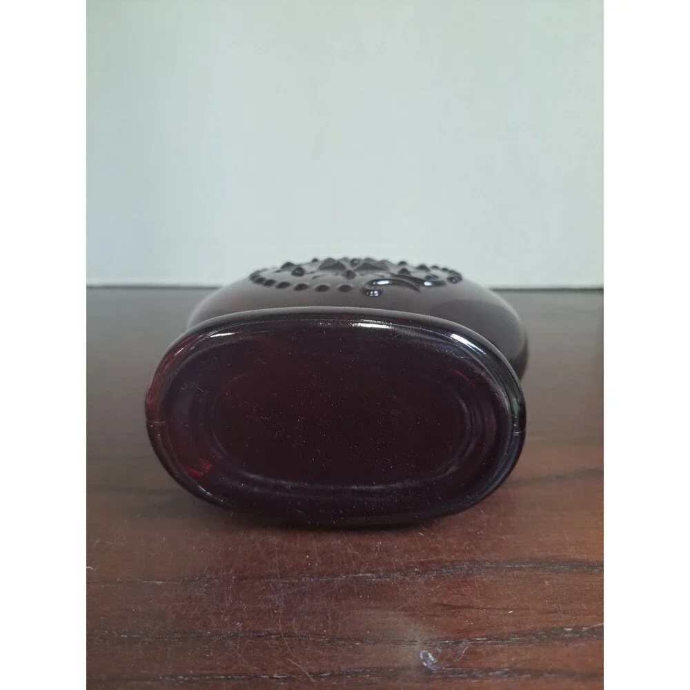 1960s Wheaton Ruby Red 8point Star Glass Decanter